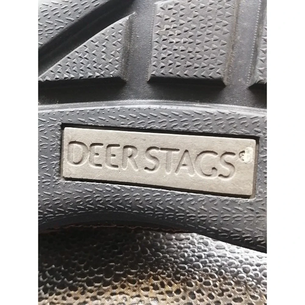 Deer Stags Shoes Sneakers Mens Shae Brown 9.5 Oxford Leather Memory Foam Casual